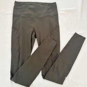 Lululemon Fast and Frees Dark Olive 31"